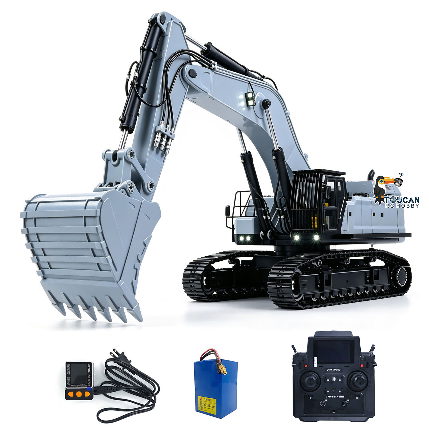 Rc Hobby Excavator - Excavadora Hidráulica RC 1/12395F, Modelo de
