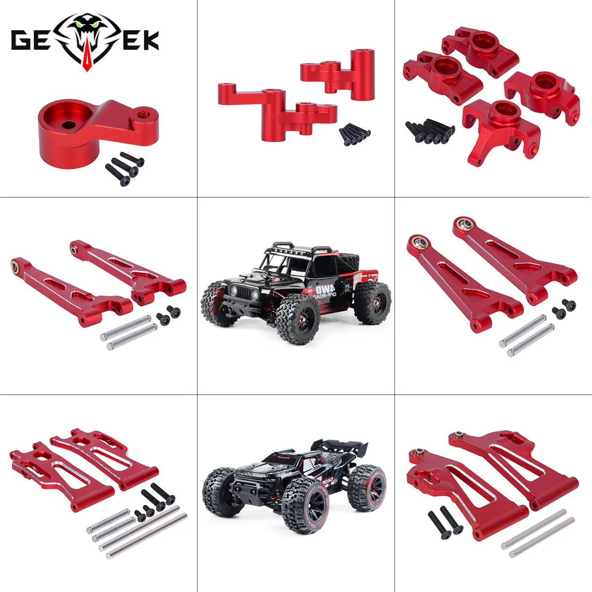 Rc Truck Monster - Kit de brazos oscilantes delanteros y