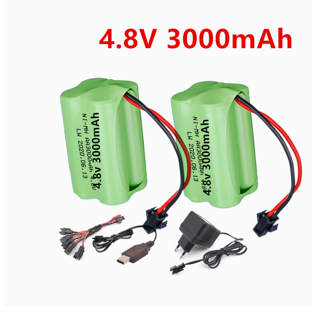 Rc Hobby Charger - Batería Recargable de 4.8v 3000mAh y