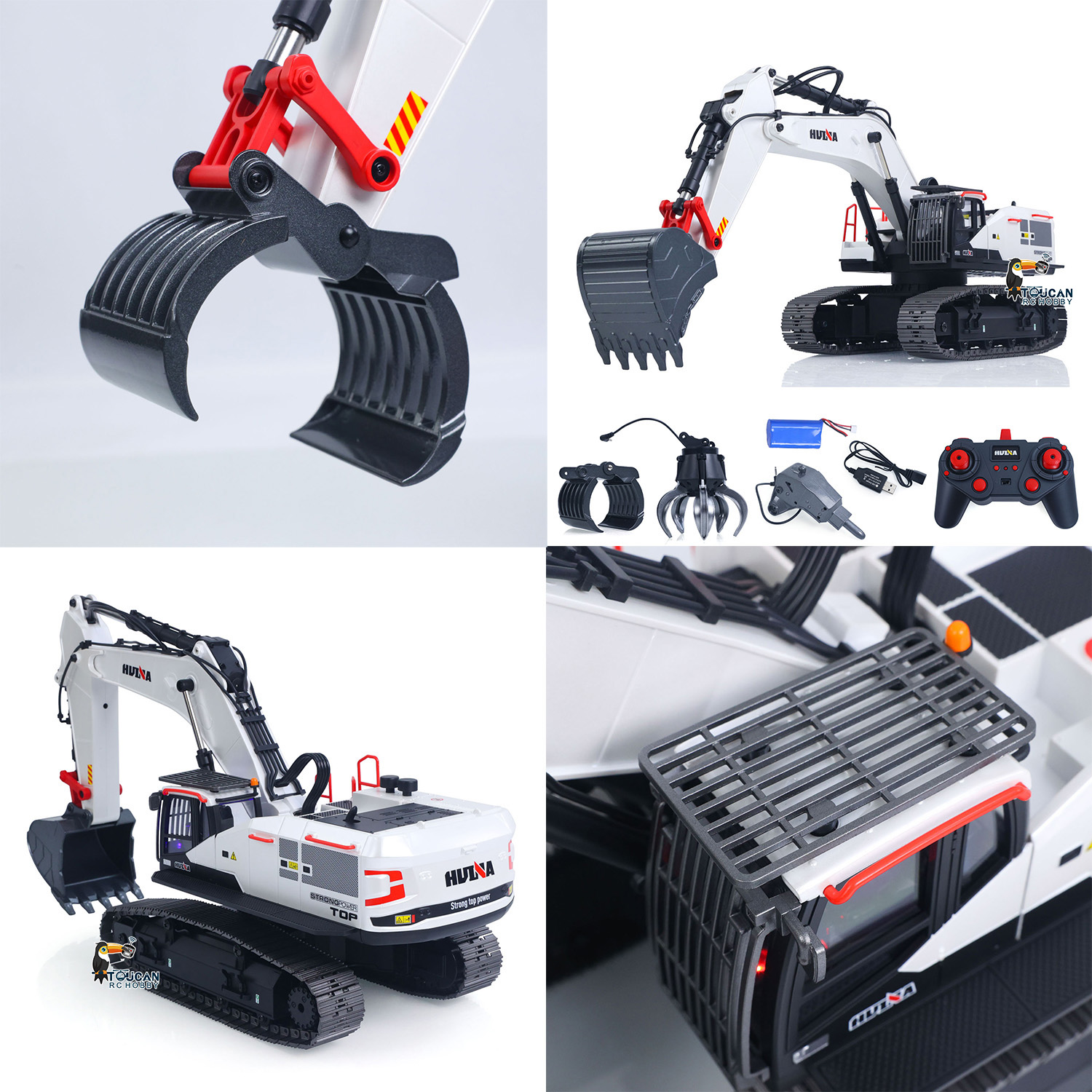 Excavadora RC 1/14 HUINA camió - Rc Hobby Excavator reseña y precio