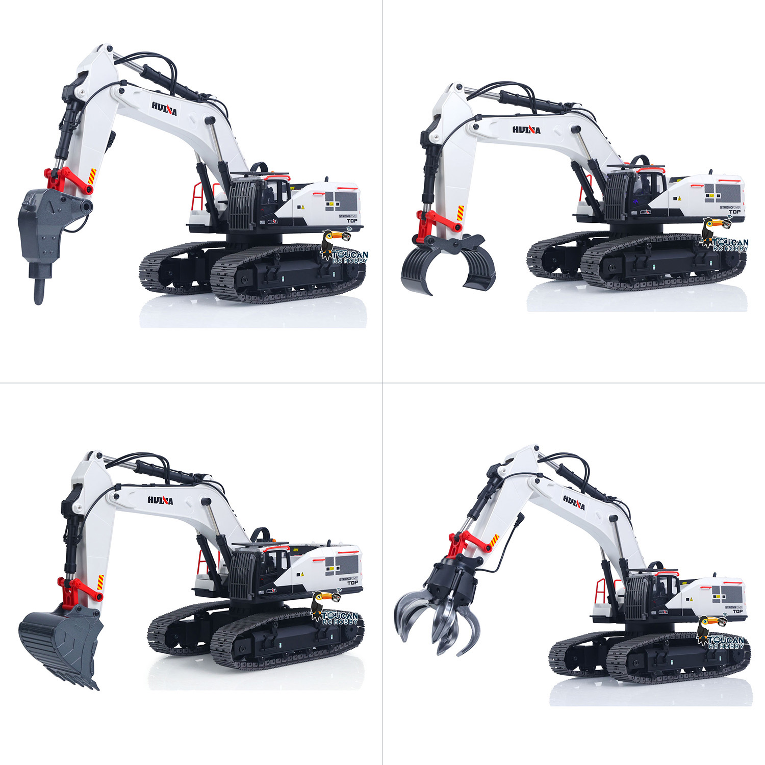 Excavadora RC 1/14 HUINA camió - Rc Hobby Excavator reseña y precio