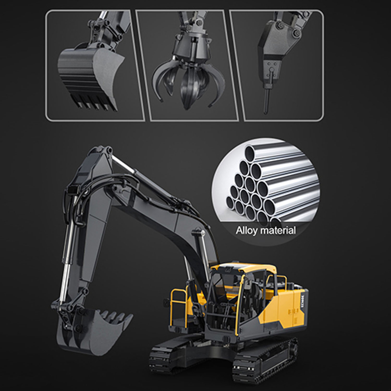 1/16 DoubleE E598 003 elevació - Rc Hobby Excavator reseña y precio