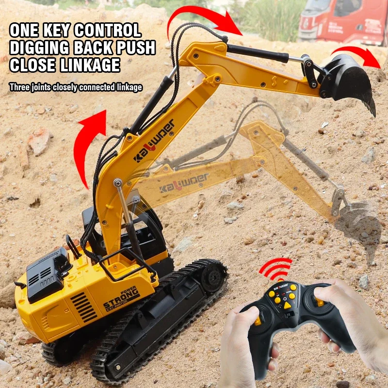 Huina Rc excavadora 1/24 9Ch c - Rc Hobby Excavator reseña y precio