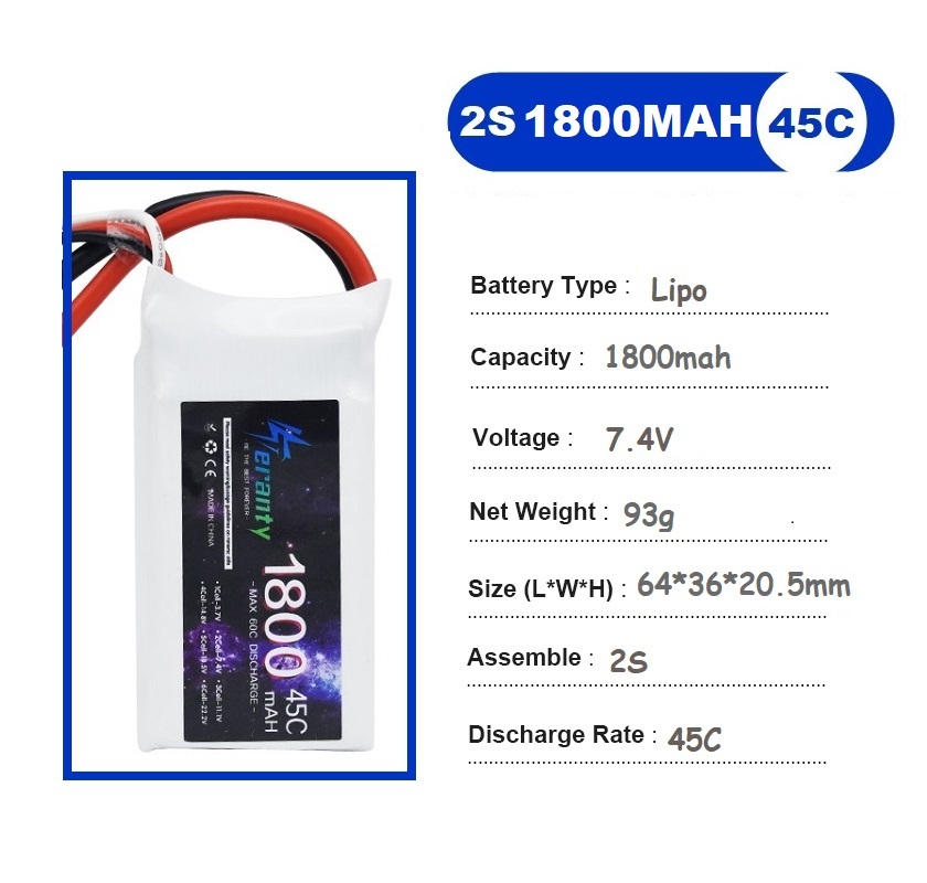 2 uds 7,4 V Lipo 2S batería 15 - Rc Hobby Usa reseña y precio