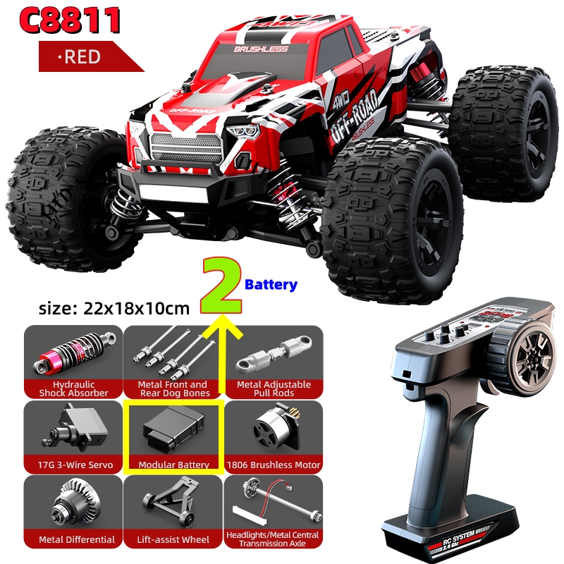 JHD C8811 40 KM/H coches RC de - Rc Truck Monster reseña y precio