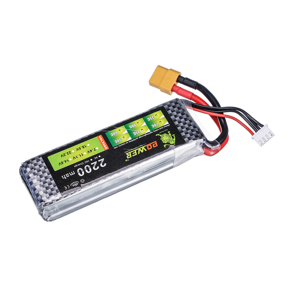 Batería Lipo 3S 11.1V 2200mAh  - Rc Hobby Usa reseña y precio