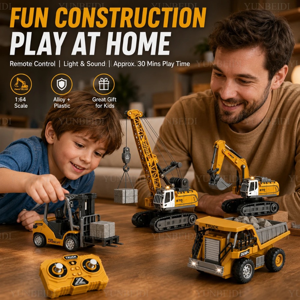 Mini coche de aleación con con - Rc Hobby Excavator reseña y precio