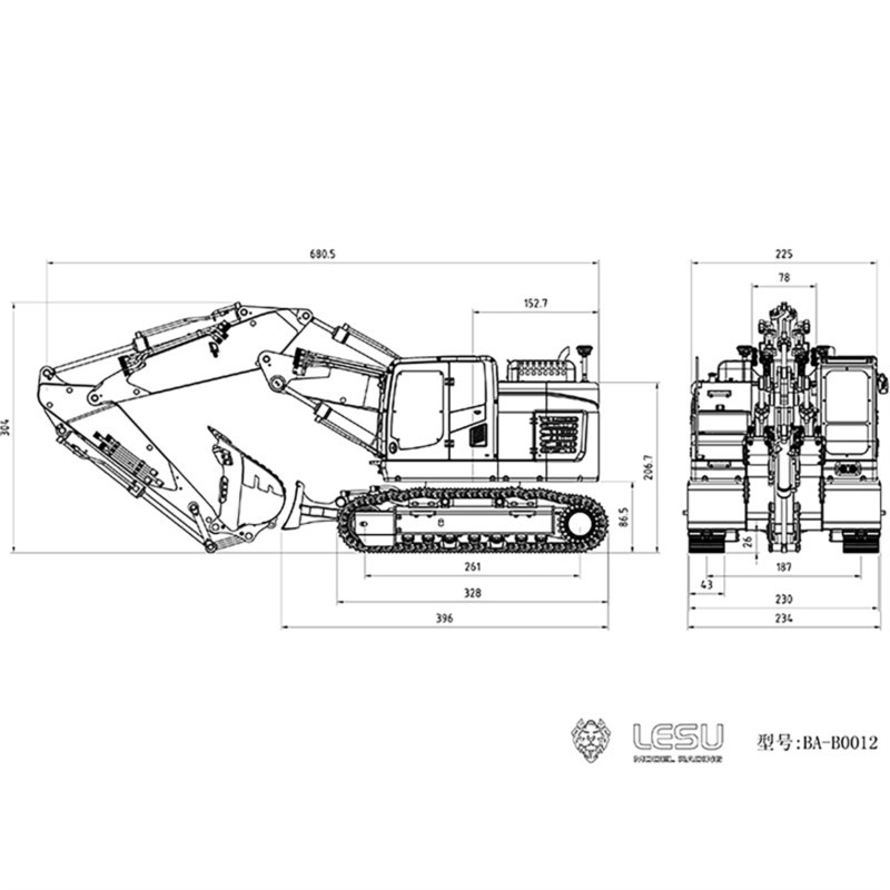 1/14 Aoue ET26L Metal LESU Exc - Rc Hobby Excavator reseña y precio
