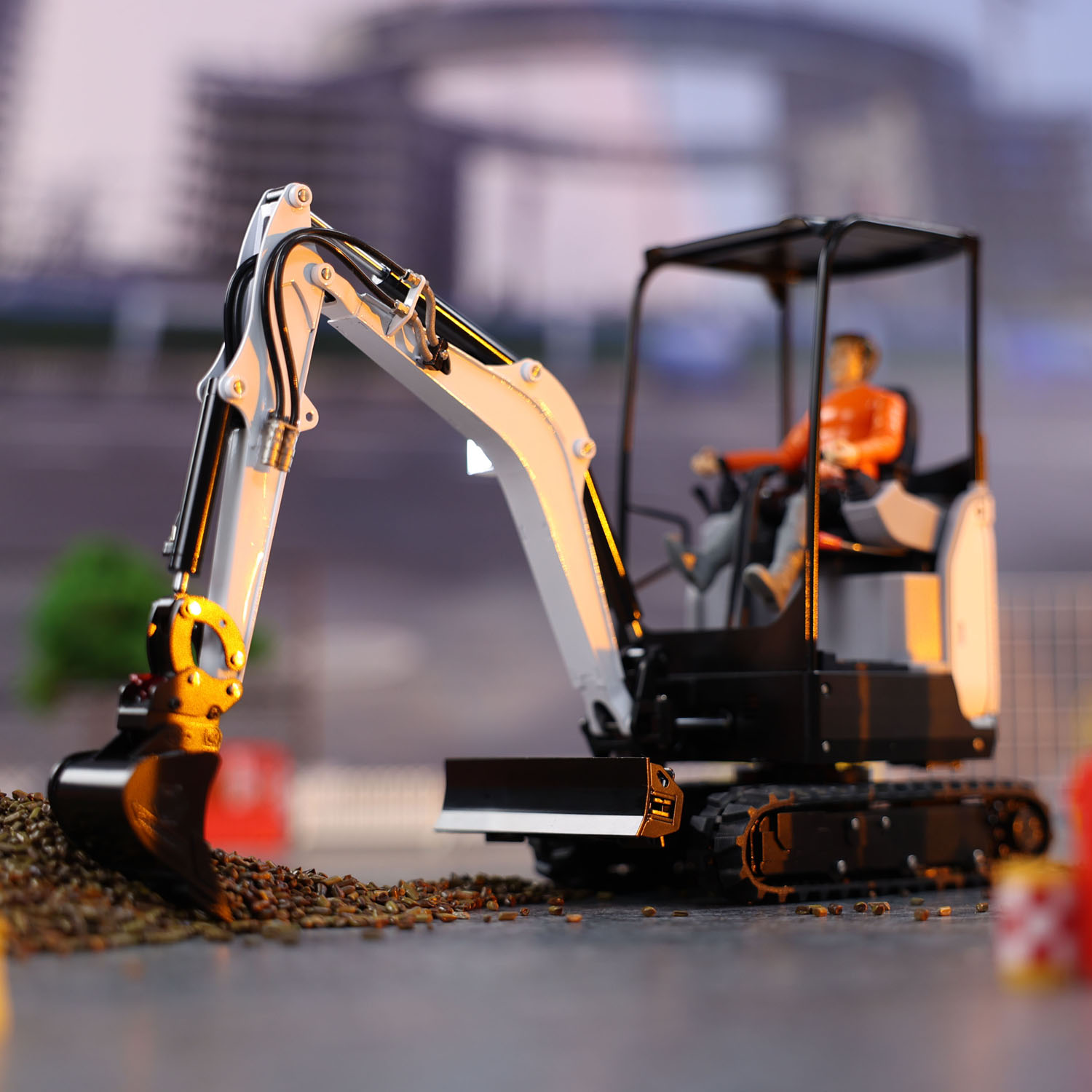 Mini Excavadora RC RTR JX E20, - Rc Hobby Excavator reseña y precio